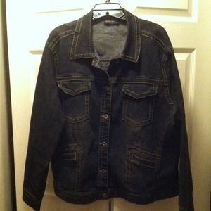 Dark Denim Jacket, black
