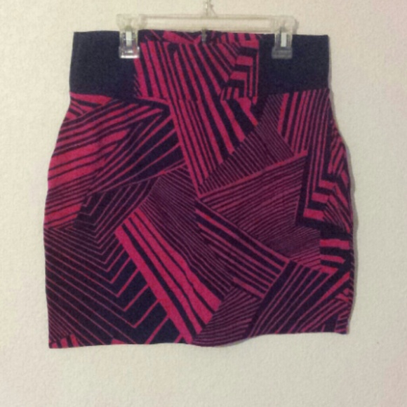 Pink and black skirt
