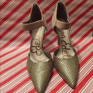 Sam Edelman suede heels with ankle strap