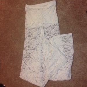 Cream Palazzo Pants