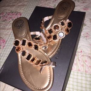 Rose gold Vince camuto sandals