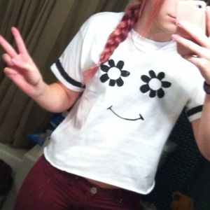 Handmade smiley face shirt