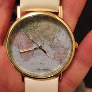 World map watch $15