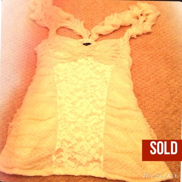 SOLD Size small Victoria's Secret frilly lace top