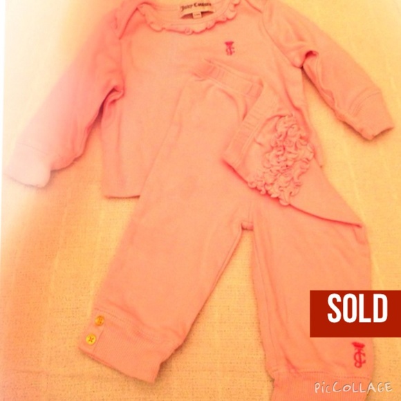 SOLD Baby girl Juicy Couture outfit size 3/6M