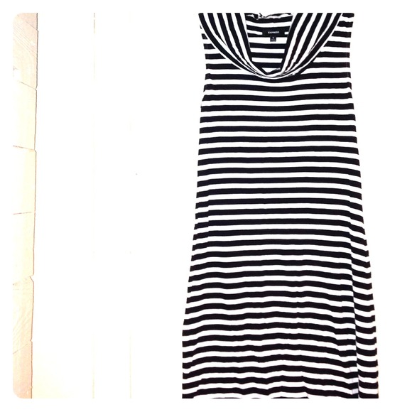 Express Dresses & Skirts - Black and White Sleeveless Dress