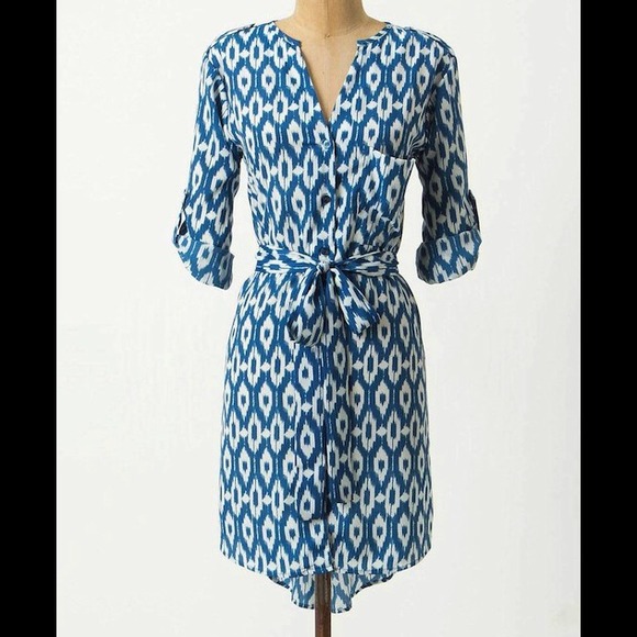 Maeve Ikat Shirtdress