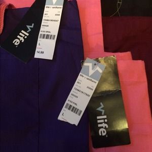 Lot of 3 scrub pants.  2 BNWT.