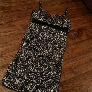 Black and white dress