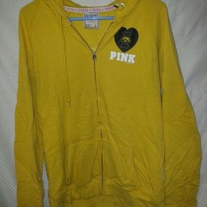 Zippered sweat shirt