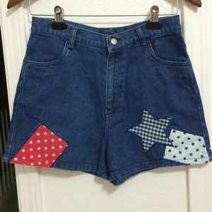 NWOT Patriotic High Waisted Shorts