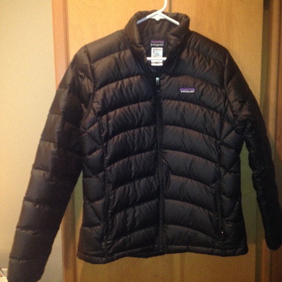 Black Patagonia puffer coat