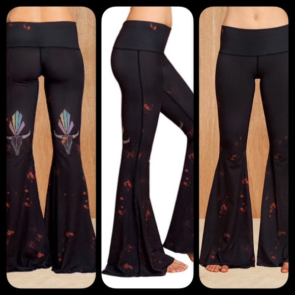 teeki black bell bottoms