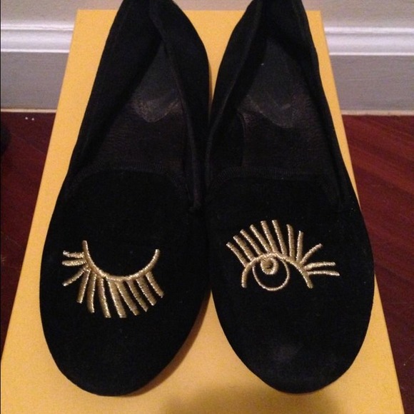 Topshop eye lash loafers flats chiara ferragni 7