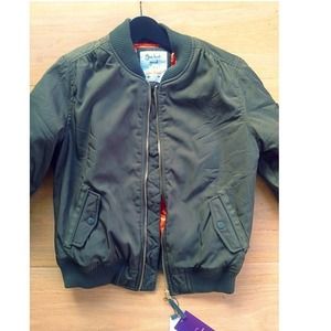 Olive green bomber jacket