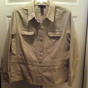 Lane Bryant Jacket, shirt/dress & skinny jeans