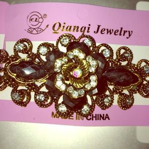 Fashion Black hair clip with Crystal💖🌟💖