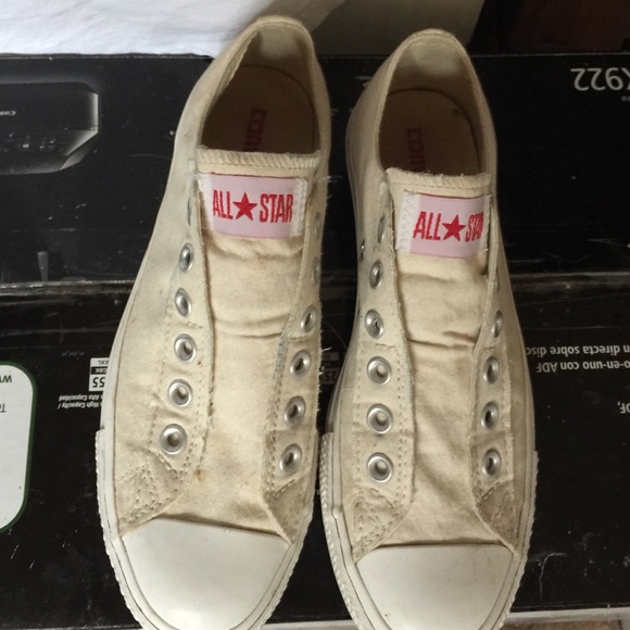 Cream all star converse