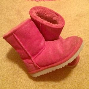 Pink sparkly Uggs- kids boots!!