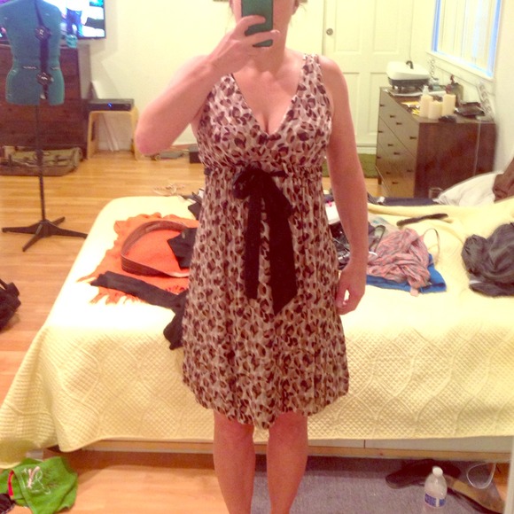 BCBG silk dress with wild print (size 4)