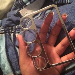 Braz knuckles silver iPhone 4s case