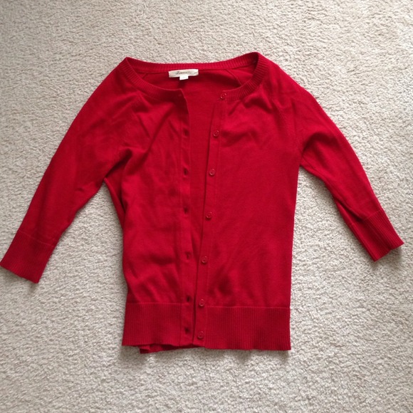 Forever 21 Red Cardigan