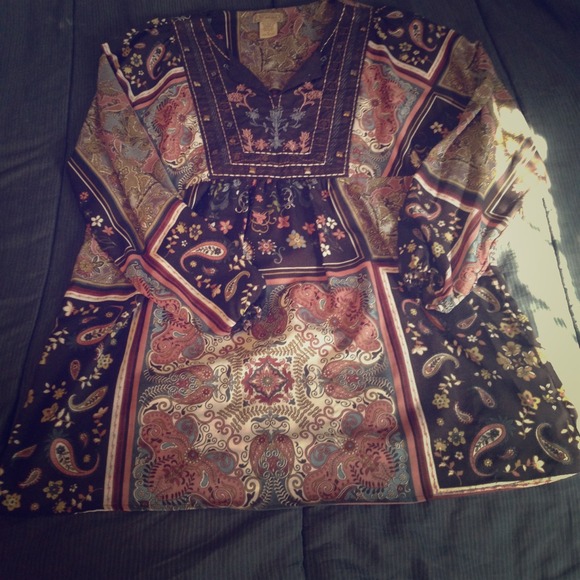 Art & Soul Printed Tunic Sz XL - Picture 1 of 1