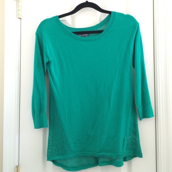 American Eagle teal/green sweater size XS - Picture 1 of 3