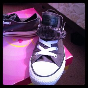 Cheetah Grey Converse