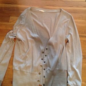 Beige/khaki cardigan