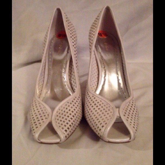 BCBG Pearl Peeptoe Pumps