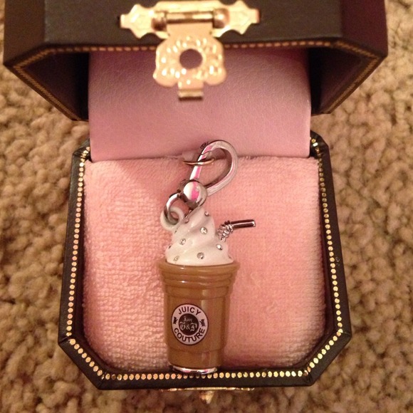 AUTHENTIC Juicy Couture coffee charm w/ box