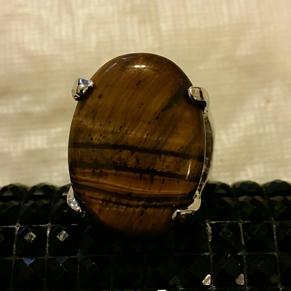 Tiger eye fashion ring