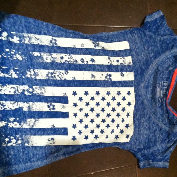 Blue American flag shirt - Picture 3 of 3