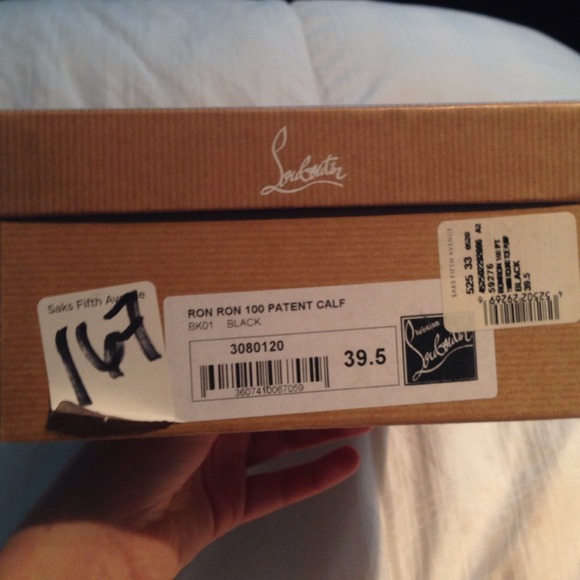 Christian Louboutins black patent leather! NEW - Picture 2 of 4