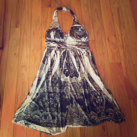 Laguna Dresses & Skirts - Black and white halter dress