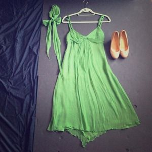 Zara silk medium length dress