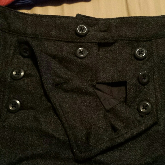 REDUCED!!! Dark grey uniform style button skirt - Picture 2 of 4
