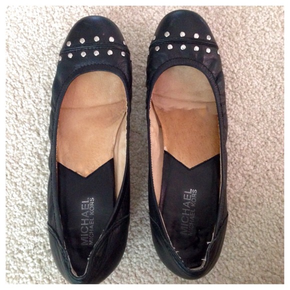 Michael by Michael Kors black flats