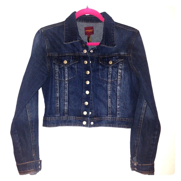 Denim crop jacket