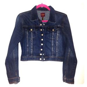 Denim crop jacket