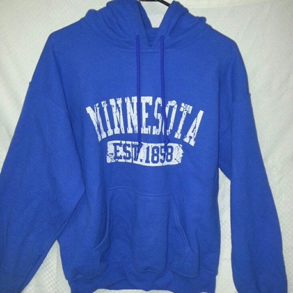 Blue"Minnesota" hoodie