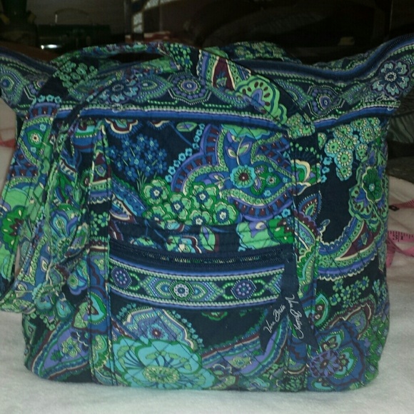 Vera Bradley villager tote purse Blue Rhapsody