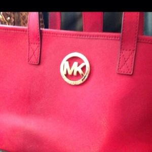 AUTHENTIC RED MICHEAL KORS TOTE👠👠 Make Offer🌲