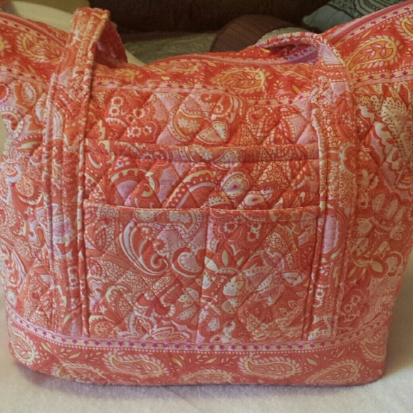 Vera Bradley sherbet vera tote purse