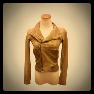 *REDUCED*Rick Owens tan leather bomber jacket