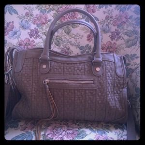 Steve Madden grey faux leather purse