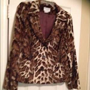 Faux Cheetah Jacket