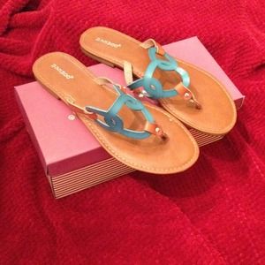 Bamboo Turquoise Flip Flop