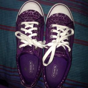 Purple Coach Shoes